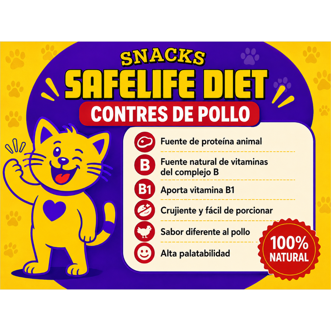 beneficios premio deshidratado de contre de pollo para perros y gatos 1x1